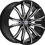Elure 051 Gloss Black Milled 6 Lug Wheel